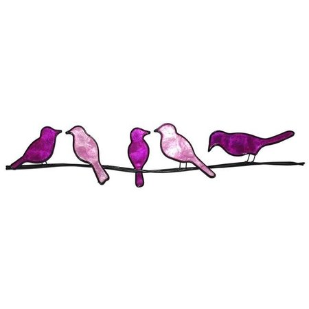 EANGEE HOME DESIGN Eangee Home Design m7005 p Birds on A Wire Purple Wall Art m7005 p